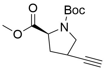 1-(tert-butyl) 2-methyl (2S)-4-ethynylpyrrolidine-1,2-dicarb