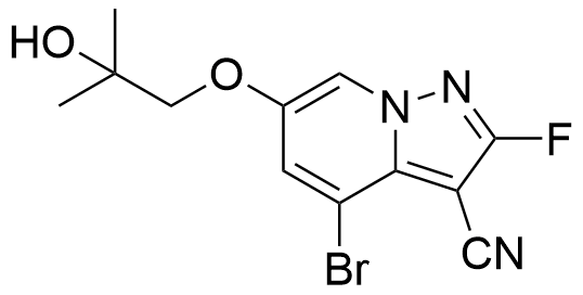 4-bromo-2-fluoro-6-(2-hydroxy-2-methylpropoxy)pyrazolo[1,5-a