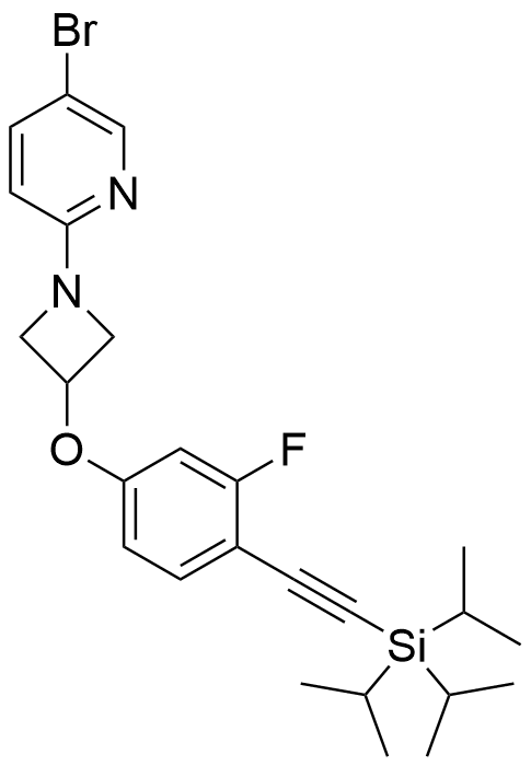 5-bromo-2-(3-(3-fluoro-4-((triisopropylsilyl)ethynyl)phenoxy